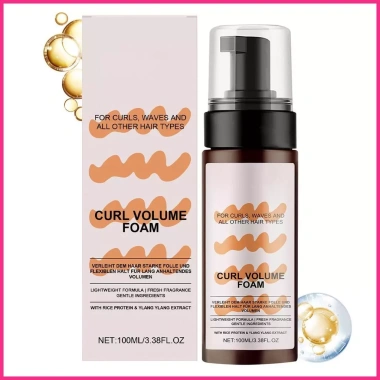 Foam Mousse Tóc Gợn Sóng 100ml - Tăng Bồng, Giữ Nếp Lâu, Bữa Tiệc & Du Lịch Tại Nhà buraivn 8