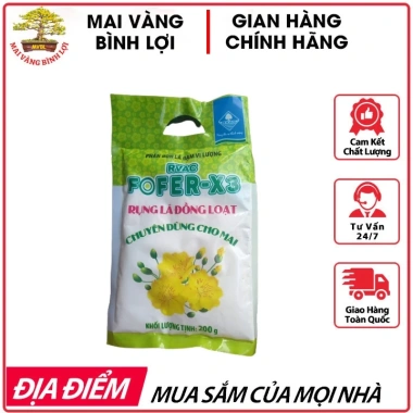 Fofer-X3 200g Thuốc rụng lá đồng loạt chuyên dùng cho cây mai - Chỉ 46.000₫ Fofer-X3 200g Thuốc rụng lá đồng loạt chuyên dùng cho cây mai - Chỉ 46.000₫