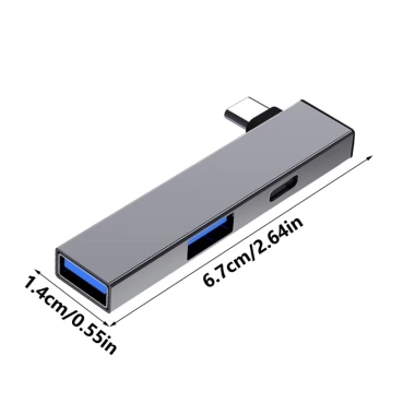 Fol Compactly Hub USB C Nhôm USB3.0 - Type C sang Type C + 2 Cổng USB Đôi, Kết Nối Đa Năng Giá Ưu Đãi 78.321₫