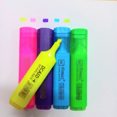 Fomax Bút Highlight 10 Màu Dạ Quang - Đánh Dấu Nhanh, Nhũ Nhỏ Gọn, Tiện Dụng 4