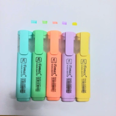 Fomax Bút Highlight 10 Màu Dạ Quang - Đánh Dấu Nhanh, Nhũ Nhỏ Gọn, Tiện Dụng 9