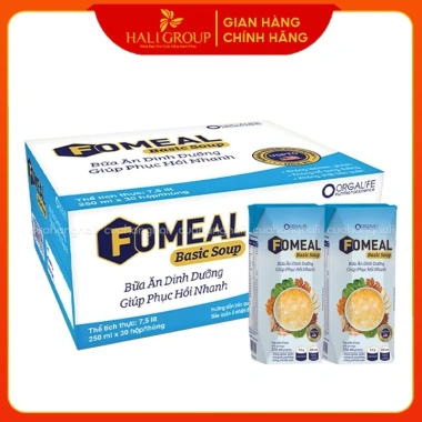 Fomeal Basic Soup thùng 30 hoặc 36 hộp – Nước dùng dinh dưỡng, tiện lợi, giảm giá 20% chỉ 1.140.000 VND