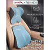 Fomodi bộ gối đầu tựa lưng ô tô - giảm đau cổ vai gáy, thắt lưng, cao su non cotton thoáng khí - 98.999đ 2
