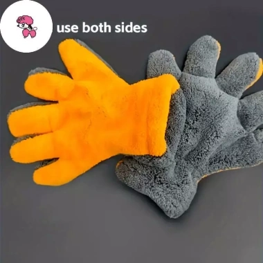 FOT Khăn Rửa Đánh Bóng Microfiber Sang Trọng Găng Tay San Hô Lông Cừu Rửa Xe 74.140₫