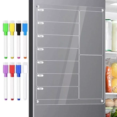 FOUNDTWO Lịch hàng tuần tủ lạnh - Bảng ghi nhớ xóa, tin nhắn tháo rời, 3/8 bút - 118.470₫