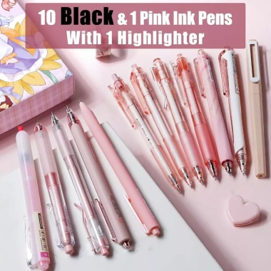 Four Candies Bộ bút mực gel pastel 0.5mm – Bút bi thu gọn, ghi chú thẩm mỹ trẻ em 2