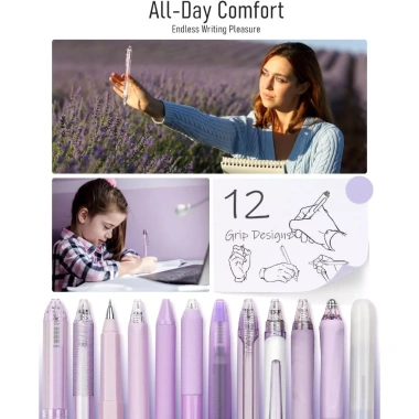 Four Candies Bộ bút mực gel pastel 0.5mm – Bút bi thu gọn, ghi chú thẩm mỹ trẻ em 5