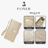 FOXER Ví da nữ gấp ba sang trọng - Ví ly hợp dài, đựng thẻ, màu vàng - 729.999₫ 6