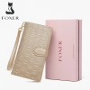 FOXER Ví da nữ gấp ba sang trọng - Ví ly hợp dài, đựng thẻ, màu vàng - 729.999₫ 10