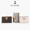 FOXER Ví nữ gọn nhẹ, đựng thẻ tín dụng và tiền xu, có khóa kéo, giá 359.999 VND 2