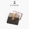 FOXER Ví nữ gọn nhẹ, đựng thẻ tín dụng và tiền xu, có khóa kéo, giá 359.999 VND 3