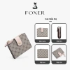 FOXER Ví nữ mini da bò ngắn - Đựng thẻ tín dụng, tiền xu, giá ưu đãi 269,998 VND 5