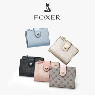 FOXER Ví nữ mini da bò ngắn - Đựng thẻ tín dụng, tiền xu, giá ưu đãi 269,998 VND 6