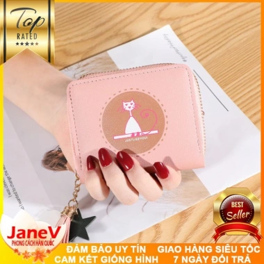 Free ship 5 màu Ví Nữ Mini Ngắn Cầm Tay Dễ Thương Nữ Tính Hàn Quốc TVNN290 - 399,000₫