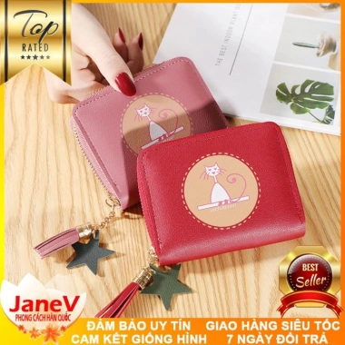 Free ship 5 màu Ví Nữ Mini Ngắn Cầm Tay Dễ Thương Nữ Tính Hàn Quốc TVNN290 - 399,000₫