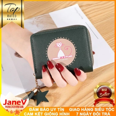 Free ship 5 màu Ví Nữ Mini Ngắn Cầm Tay Dễ Thương Nữ Tính Hàn Quốc TVNN290 - 399,000₫