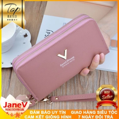 Free ship 6 màu Ví Cầm Tay Nữ Dài Cao Cấp Phong Cách Hàn Quốc - Giá chỉ 479.000₫