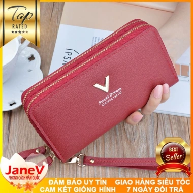 Free ship 6 màu Ví Cầm Tay Nữ Dài Cao Cấp Phong Cách Hàn Quốc - Giá chỉ 479.000₫ 4 Free ship 6 màu Ví Cầm Tay Nữ Dài Cao Cấp Phong Cách Hàn Quốc - Giá chỉ 479.000₫ 4