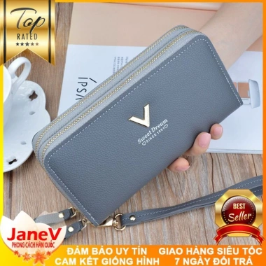 Free ship 6 màu Ví Cầm Tay Nữ Dài Cao Cấp Phong Cách Hàn Quốc - Giá chỉ 479.000₫ 5 Free ship 6 màu Ví Cầm Tay Nữ Dài Cao Cấp Phong Cách Hàn Quốc - Giá chỉ 479.000₫ 5
