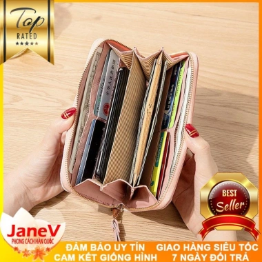 Free ship 6 màu Ví Cầm Tay Nữ Dài Cao Cấp Sang Trọng Hàn Quốc TVNN236 - Giá 459.000 VND 9