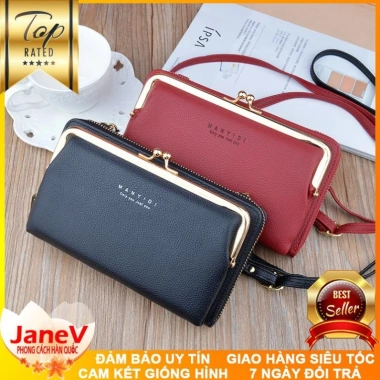 Free ship 6 màu Ví Cầm Tay Nữ Dài Đeo Chéo Cao Cấp Phong Cách Hàn Quốc - 529.000₫ 2