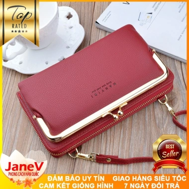 Free ship 6 màu Ví Cầm Tay Nữ Dài Đeo Chéo Cao Cấp Phong Cách Hàn Quốc - 529.000₫ 9