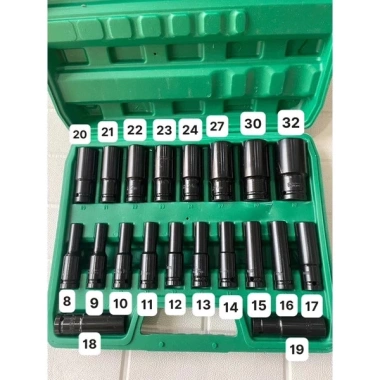 FREE Ship Bộ 10 đầu khẩu, đầu túyt 8-24mm cho máy siết bulong 1/2 – Giá 150.000₫