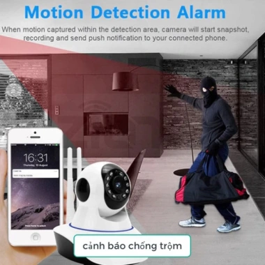 Free ship Camera Yoosee 3Râu Full HD 3M 2.304x1.296 - Tặng thẻ 32G, BH 12 tháng