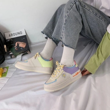 Free ship Giày Thể Thao Sneaker Nữ Dây Hoa Cúc Giá chỉ 698.000 kèm phụ kiện 8