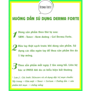 Free Ship Kem Mụn Derma Forte Bản Thường và Chính Hãng - Giá 85k, Trị Mụn Nhanh 3