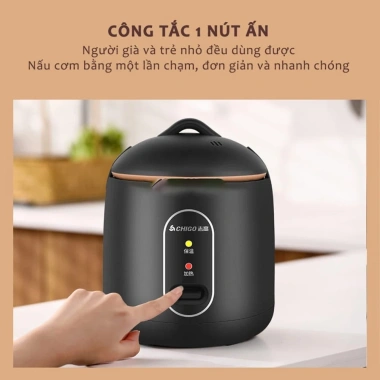 Free Ship Nồi Cơm Điện Chigo Đa Năng - Nấu Cơm, Hầm, Cháo, Hấp, Xào, Luộc 210k 5