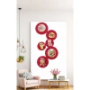 (FREE SHIP) Sét 6 quạt giấy đỏ Trang trí Tết 2.026 - Decor nhà cửa, trường học Nguyên Đán 9