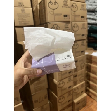 Free Ship Thùng 30 Gói Giấy Ăn Gấu Trúc Organic 3 Lớp Dai Mịn - Giá chỉ 34.650₫