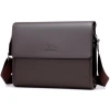 Free ship Túi đeo chéo da công sở T74 33x25x7cm Nâu-Đen, cặp laptop sang trọng, giảm còn 1.320.000₫