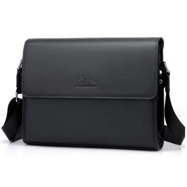 Free ship Túi đeo chéo da công sở T74 33x25x7cm Nâu-Đen, cặp laptop sang trọng, giảm còn 1.320.000₫ 2