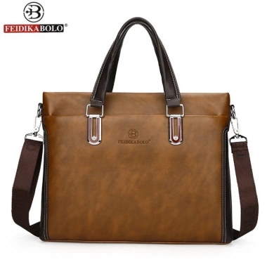 Free ship Túi xách cặp da bò cao cấp T67 14inch Đen 38x29x7cm - Bảo vệ laptop
