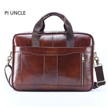 Free ship Túi xách cặp da bò PI UNCLE T11 40x28x10cm cho laptop 14 inch Giá chỉ 1,580,000₫