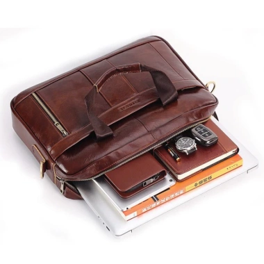 Free ship Túi xách cặp da bò PI UNCLE T11 40x28x10cm cho laptop 14 inch Giá chỉ 1,580,000₫