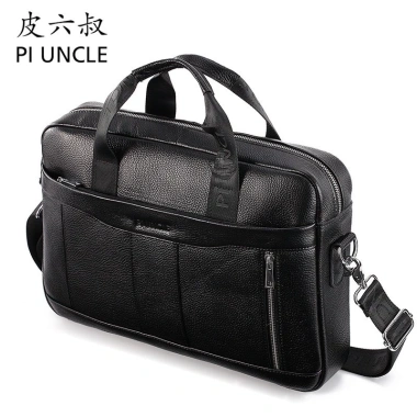 Free ship Túi xách cặp da bò PI UNCLE T11 40x28x10cm cho laptop 14 inch Giá chỉ 1,580,000₫