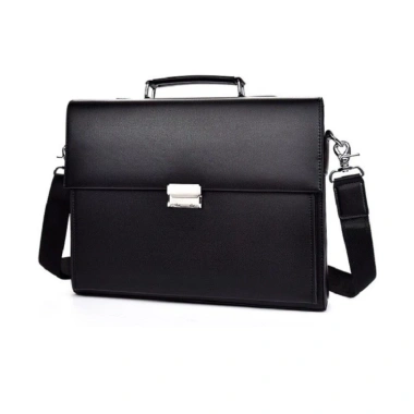 Free ship Túi xách cặp da giáo viên da bò công sở T54 khóa số 38x30x8cm Nâu-Đen 1.850.000 VND