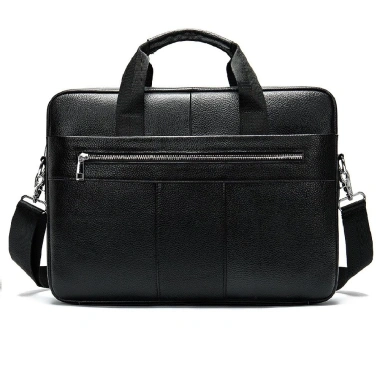 Free ship Túi xách da bò cao cấp T38 39.5x28.5x6.7cm laptop - Nâu Đen Xám Xanh 10