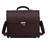 Free ship Túi xách da bò T50 khóa số, laptop 14 inch 38x29x8 (Nâu-Đen) 1,850,000₫