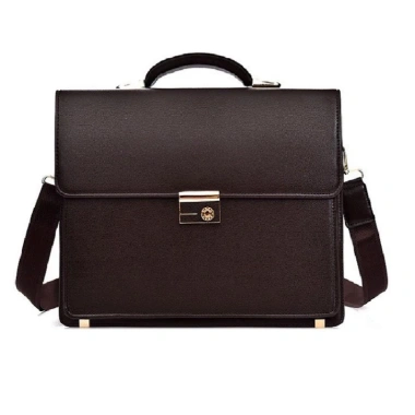 Free ship Túi xách da bò T50 khóa số, laptop 14 inch 38x29x8 (Nâu-Đen) 1,850,000₫