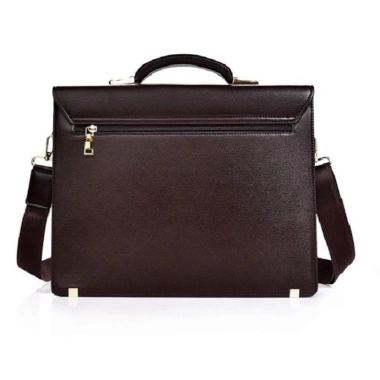 Free ship Túi xách da bò T50 khóa số, laptop 14 inch 38x29x8 (Nâu-Đen) 1,850,000₫