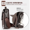 Free ship Túi xách đeo chéo nam da bò ZHIZUNCANGUROOS T52 33x25x8cm Nâu-Đen 1.79tr 5