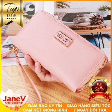 Free ship Ví Cầm Tay Nữ Dài 5 Màu Đẹp Hàn Quốc - Giá Ưu Đãi 439k