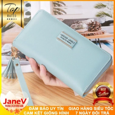 Free ship Ví Cầm Tay Nữ Dài 5 Màu Đẹp Hàn Quốc - Giá Ưu Đãi 439k