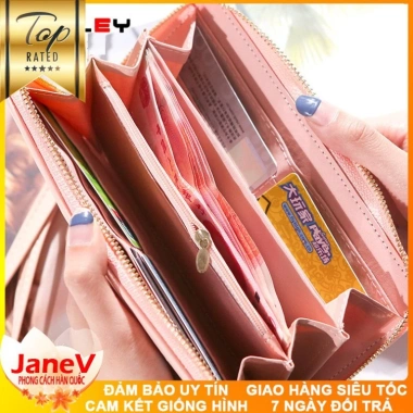 Free ship Ví Cầm Tay Nữ Dài 5 Màu Đẹp Hàn Quốc - Giá Ưu Đãi 439k
