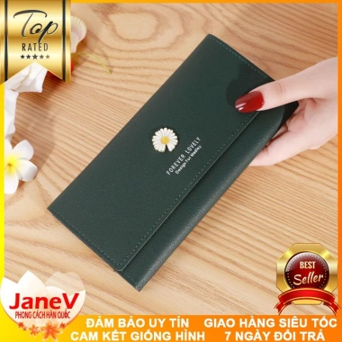 Free ship Ví Cầm Tay Nữ Dài 8 Màu Dễ Thương Nữ Tính Hàn Quốc - Giá 409.000₫