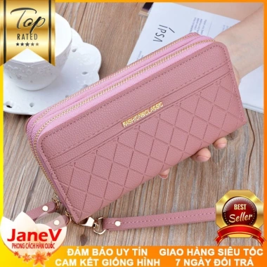 Free ship Ví Cầm Tay Nữ Dài Cao Cấp 6 Màu Phong Cách Hàn Quốc - Giá chỉ 479.000đ